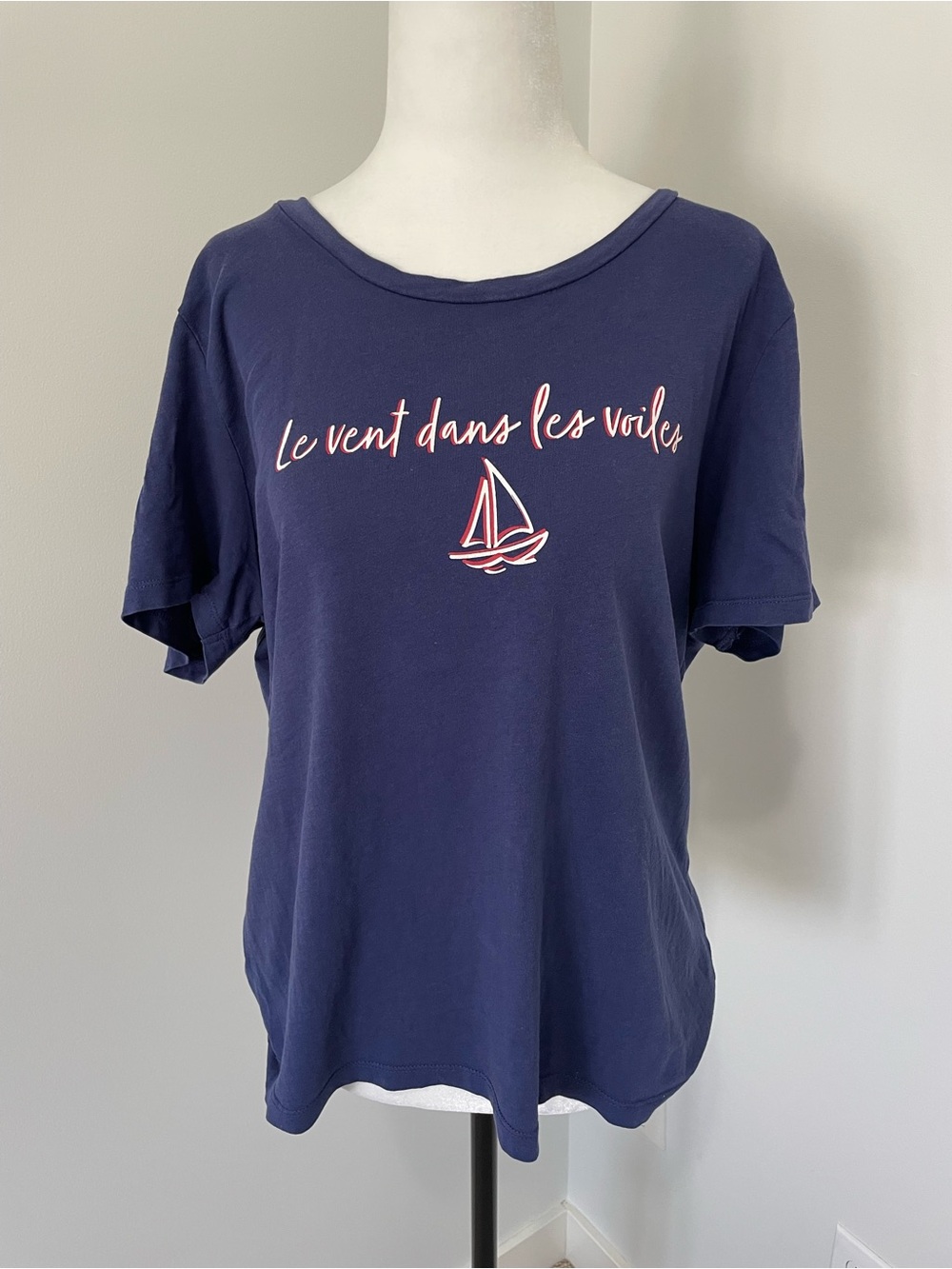 La Vie En Rose LVER Blue Boat Sleep Top “Le vent dans les voiles” - Size Large